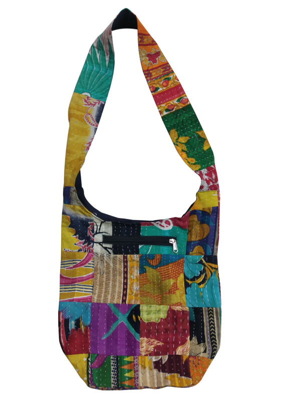 Vintage Kantha Cotton Hand Sadhu Bag