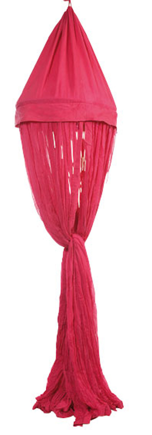 Cotton Dyed Mosquito Net Hot Pink