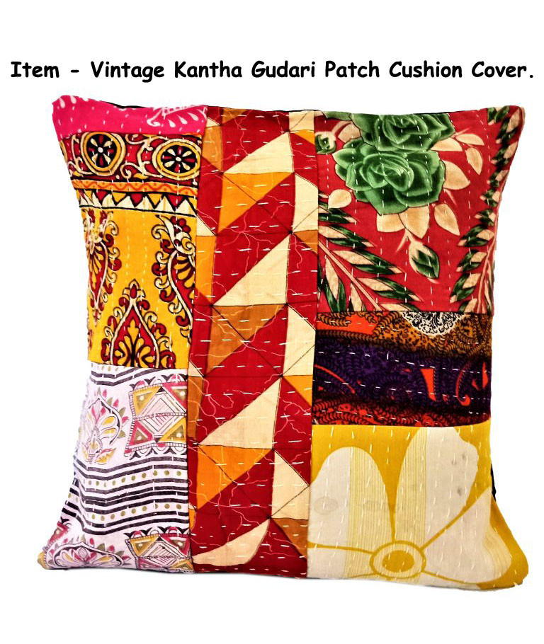 Vintage Cotton Kantha Gudri Patch