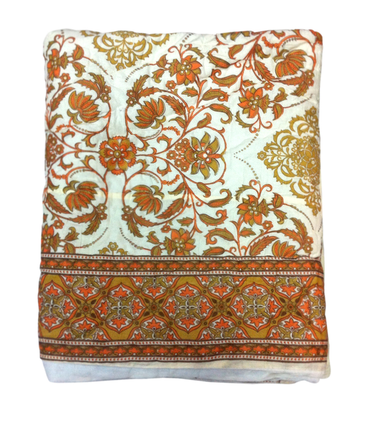 Cotton Printed Quilt Cream