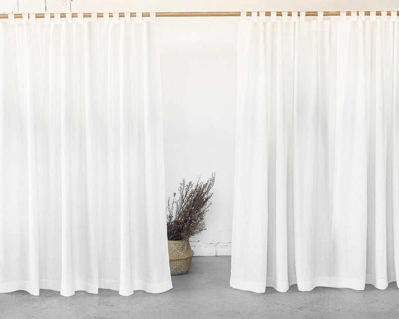 Pure Linen Off White Curtain