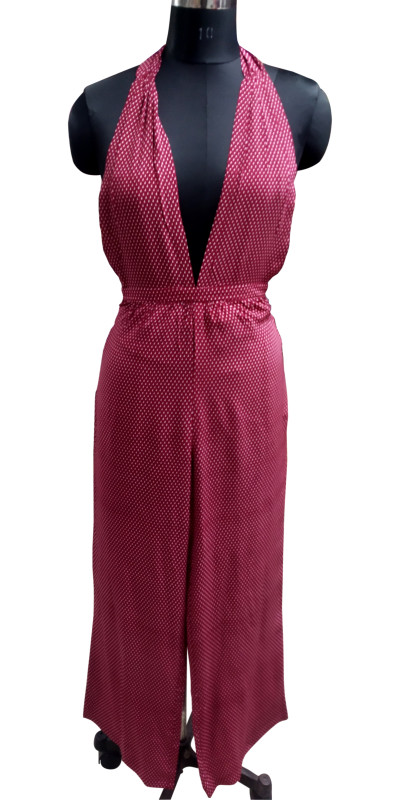 100% Silk Georgette Printed Jumpsuit