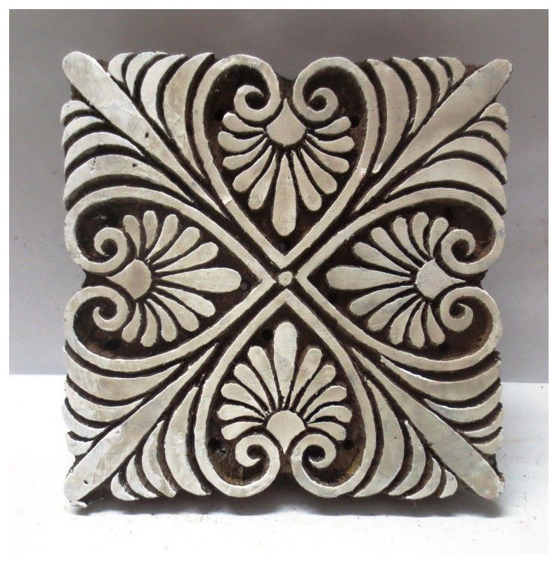 Vintage Wooden Hand Block Old Design