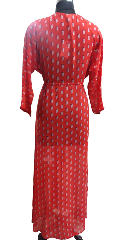 100% Silk Georgette Printed Kaftan