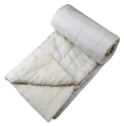 Pure Silk Quilt Back Cotton filling polyfill With Straight Hand Stitch kantha Quilt