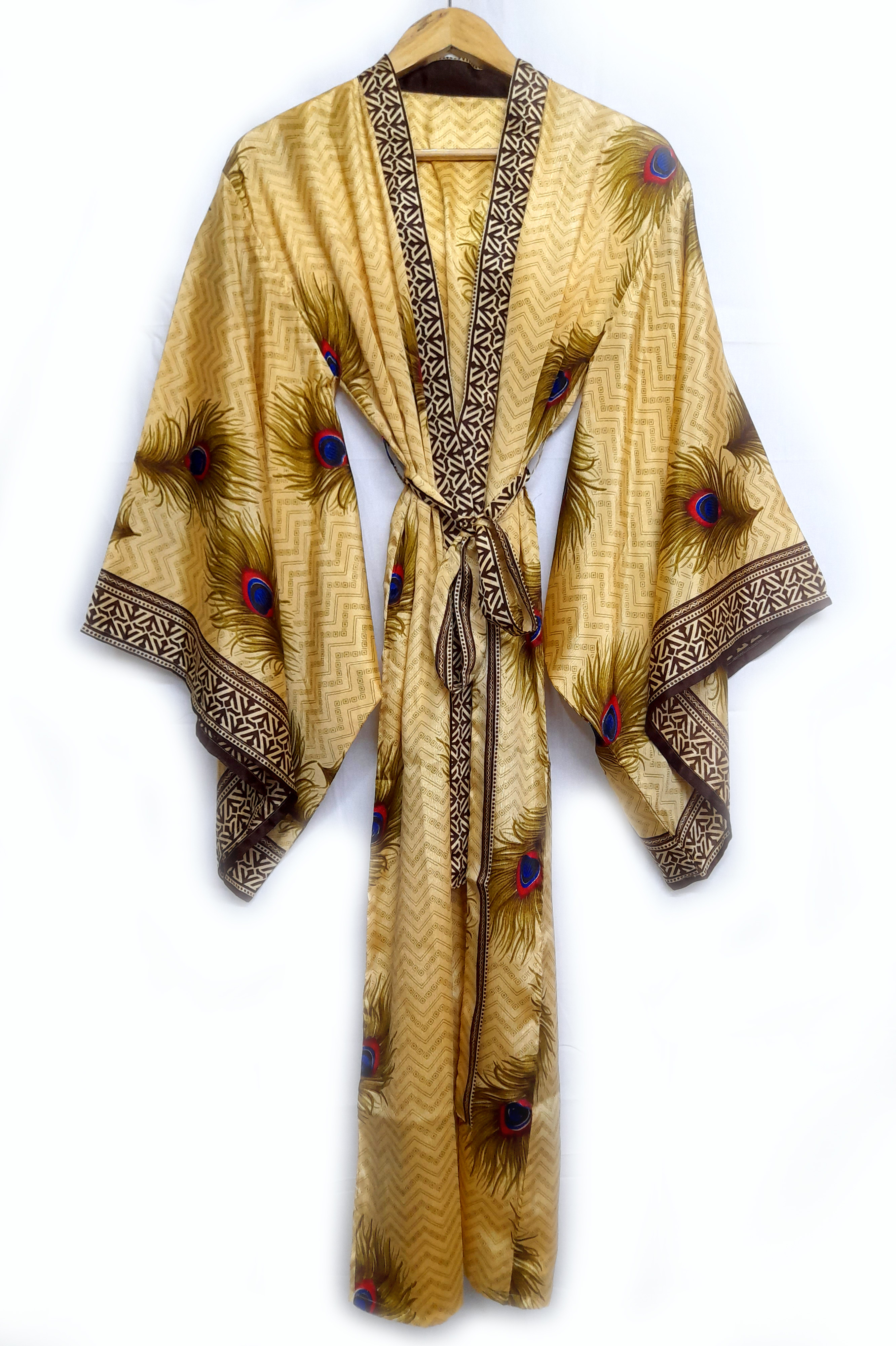 Vintage Sari dressing gown / kimono ( AI - 07 )