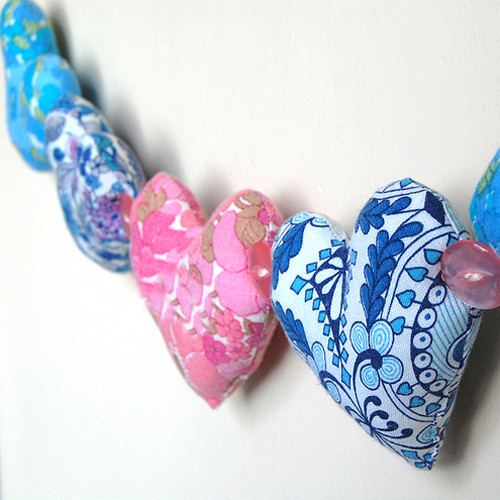 Heart Of String Recycled Printed Fabric